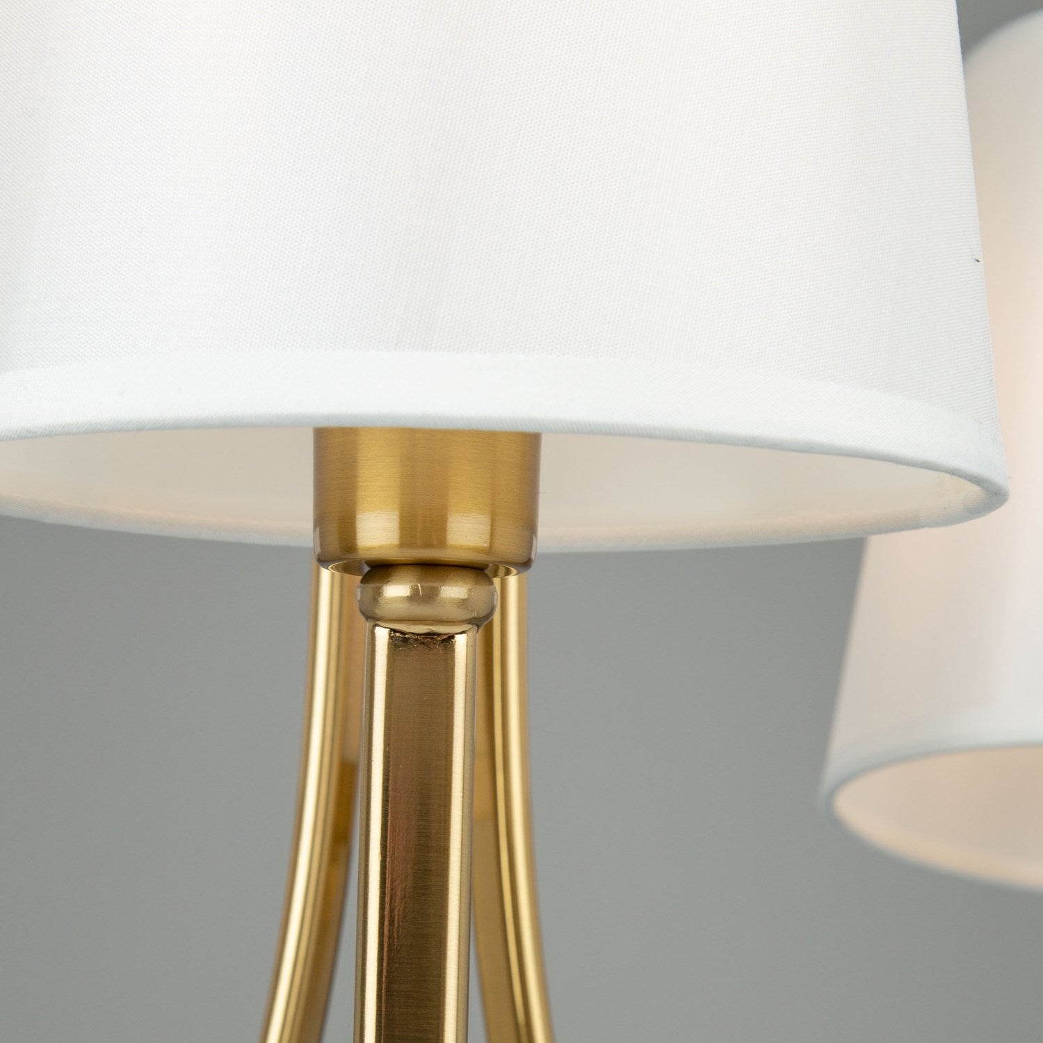3 Light Chandelier Brushed Gold