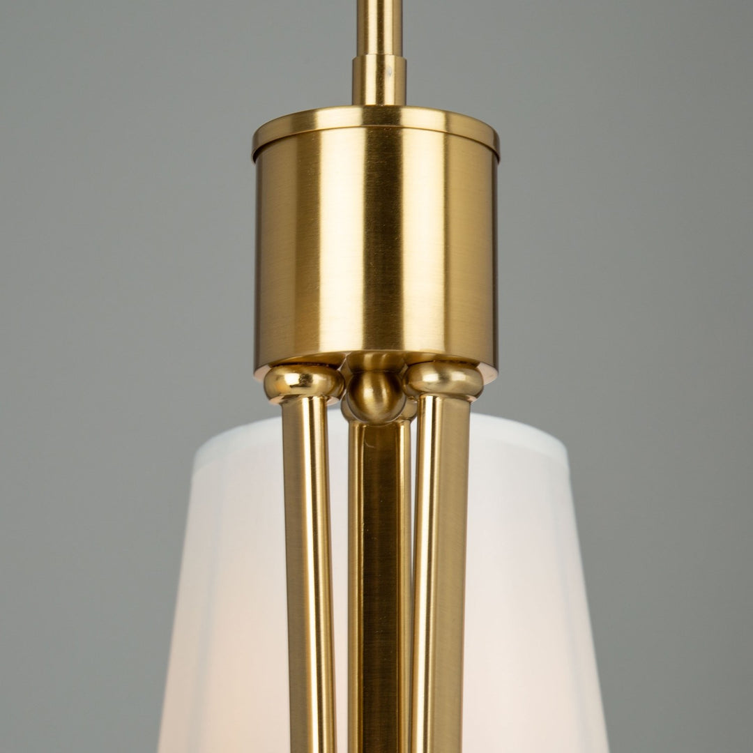 3 Light Chandelier Brushed Gold