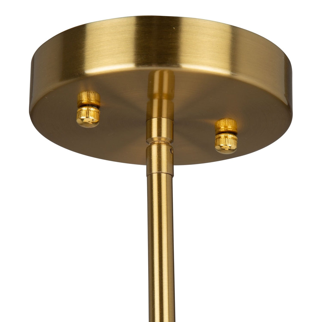 3 Light Chandelier Brushed Gold