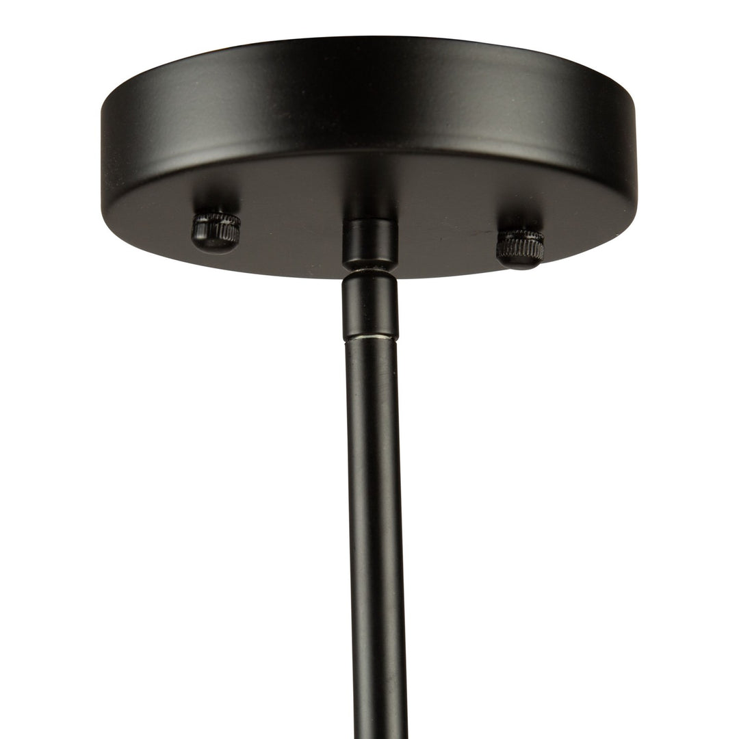 3 Light Chandelier Black