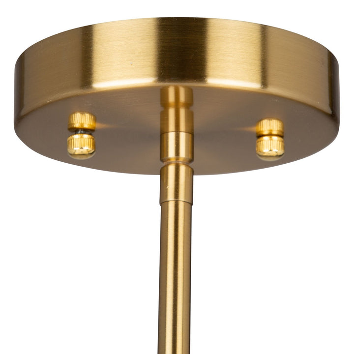 5 Light Chandelier Brushed Gold