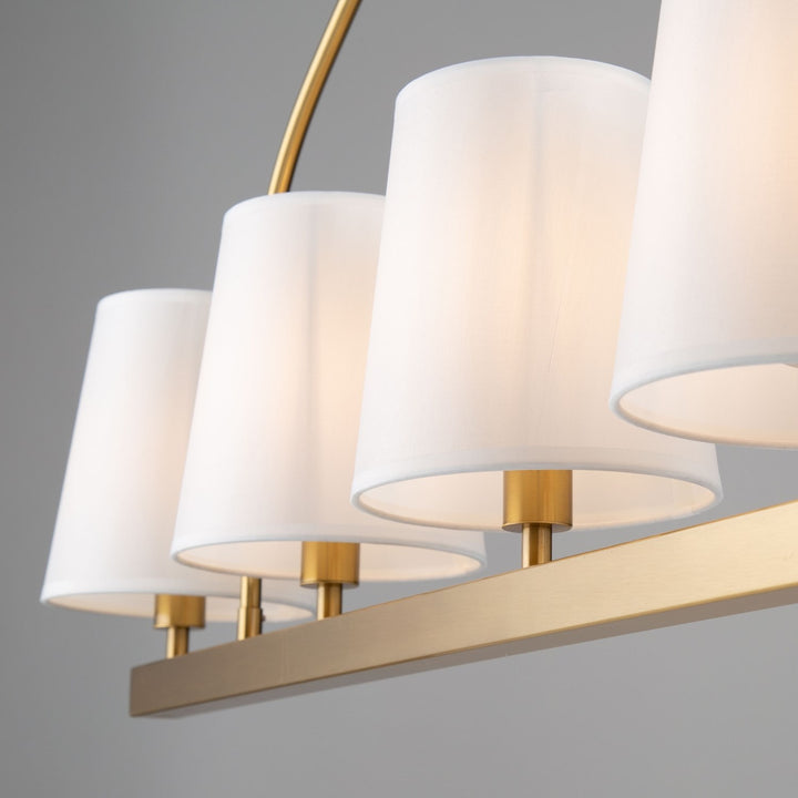 5 Light Island Brushed Gold