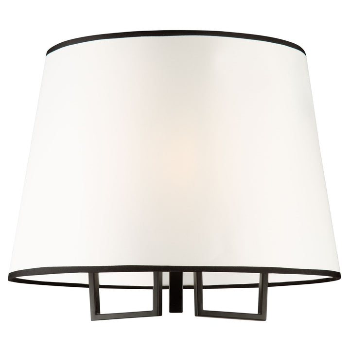 3 Light Semi-Flush Mount Black And Gold