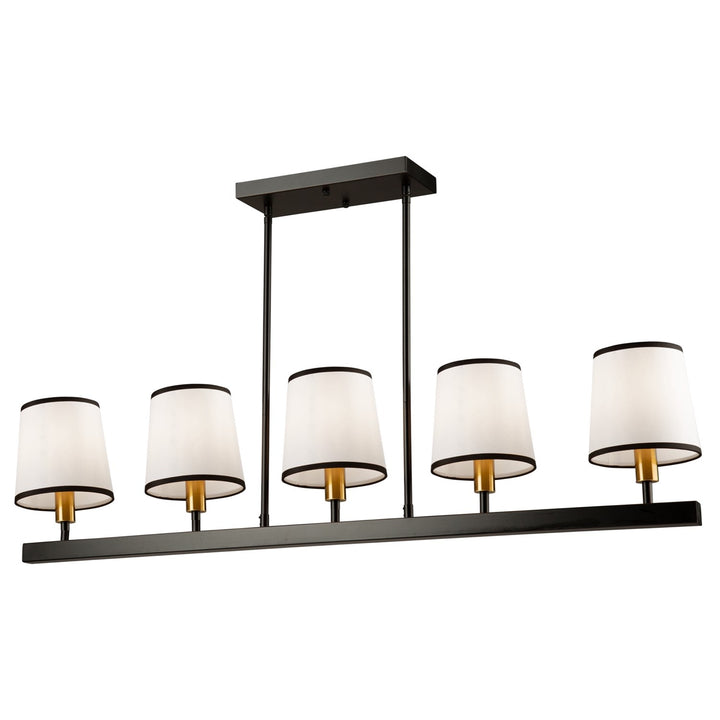 5 Light Island Black And Gold by Artcraft