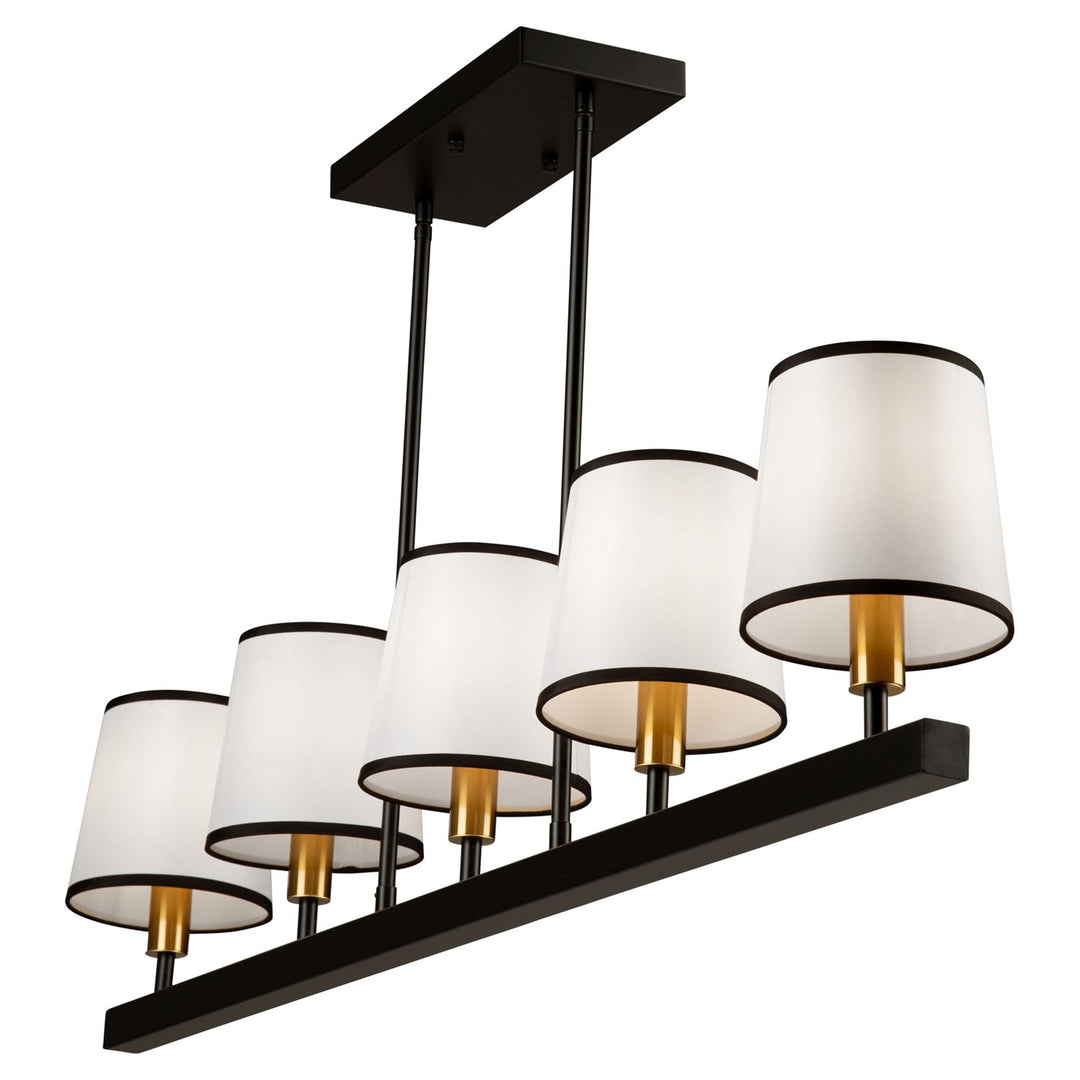5 Light Island Black And Gold