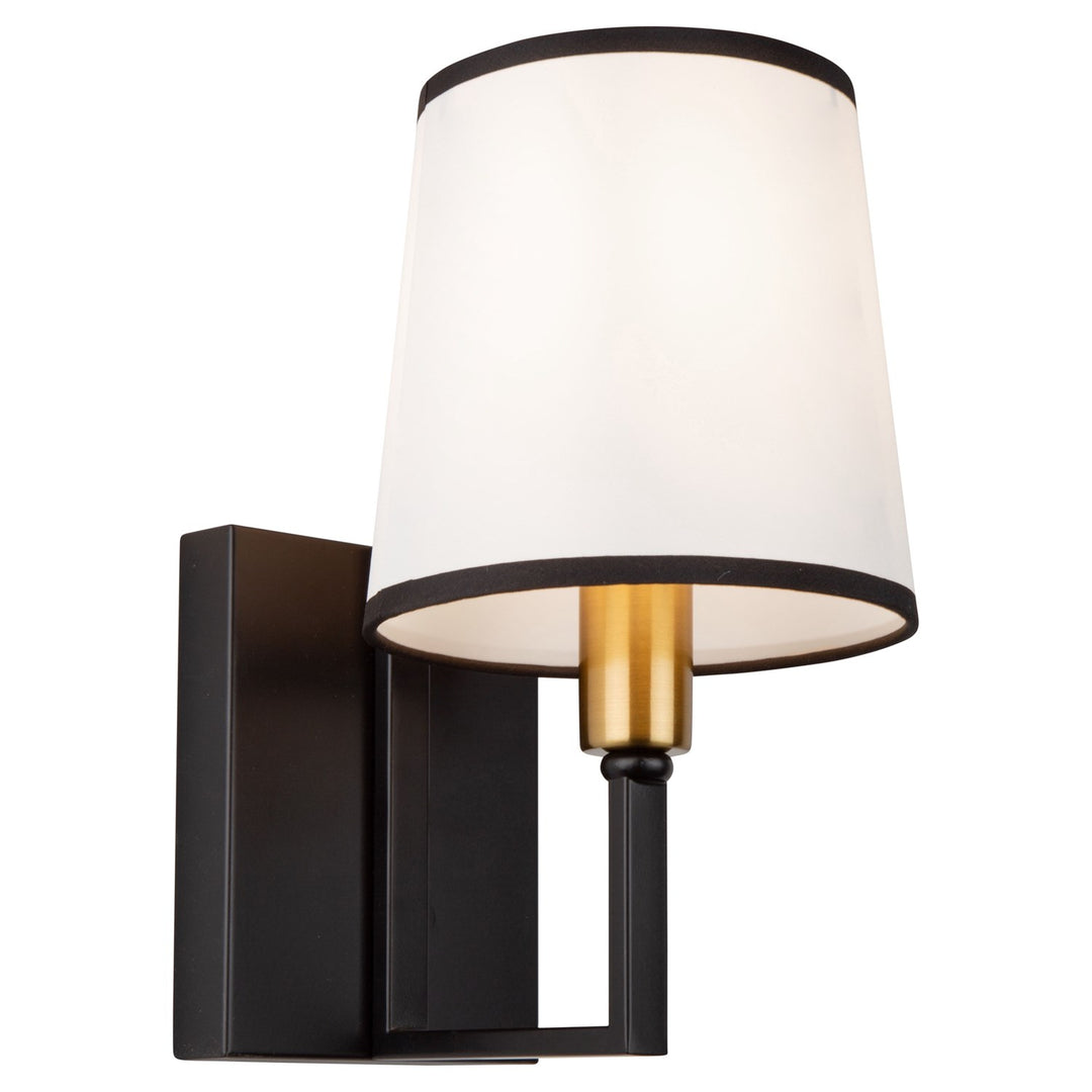 1 Light Sconce Black And Gold by Artcraft