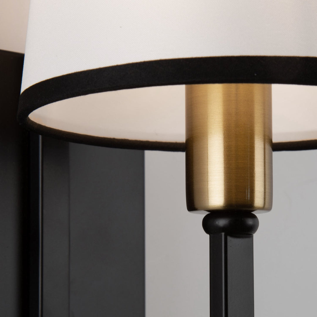 1 Light Sconce Black And Gold