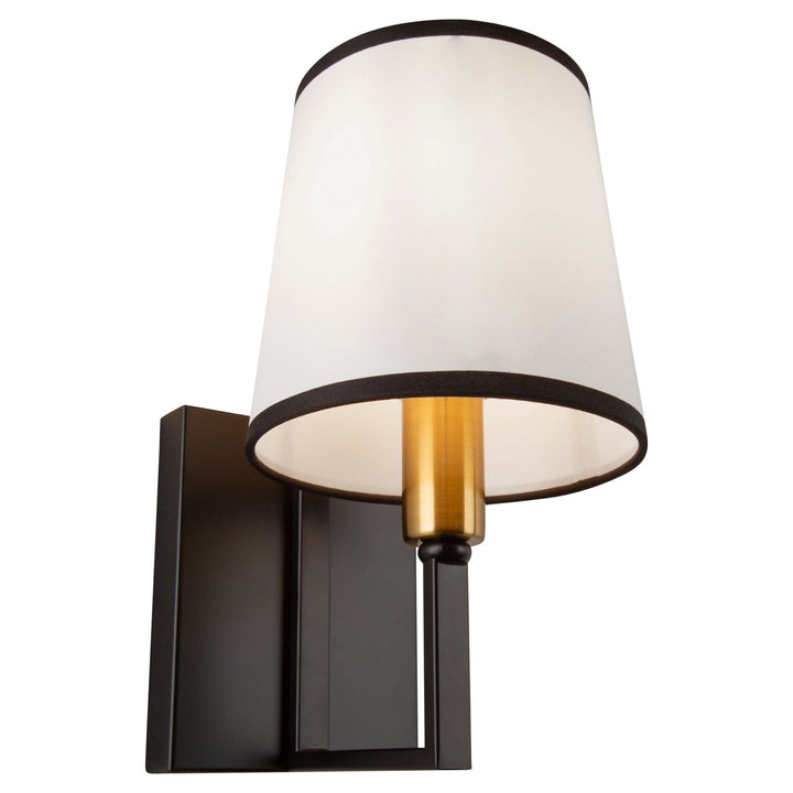 1 Light Sconce Black And Gold