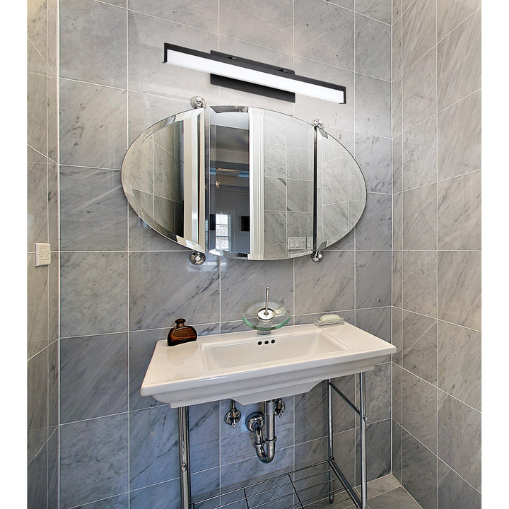 Matte Black Bath.Vanity