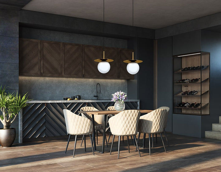 Brushed Brass Pendants