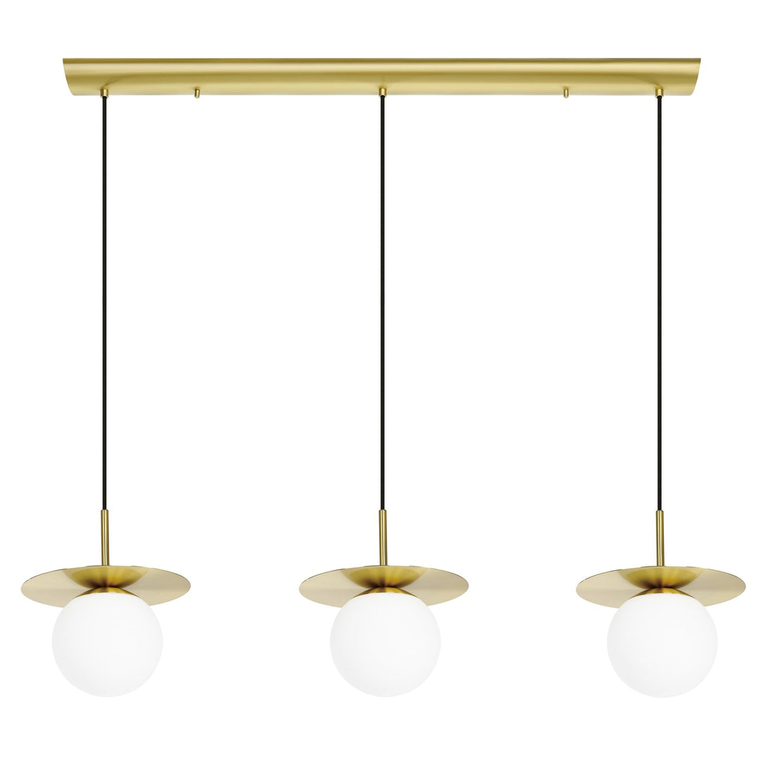 Brushed Brass Pendants by Eglo