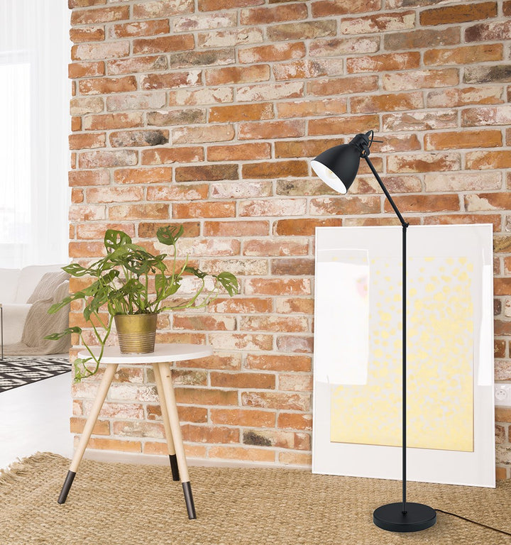 Floor Lamp Black Metal