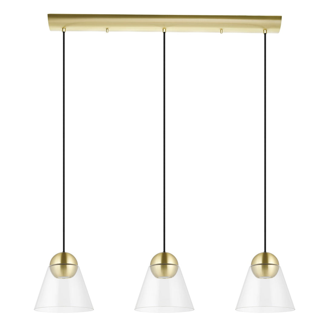 Brushed Brass Pendants by Eglo