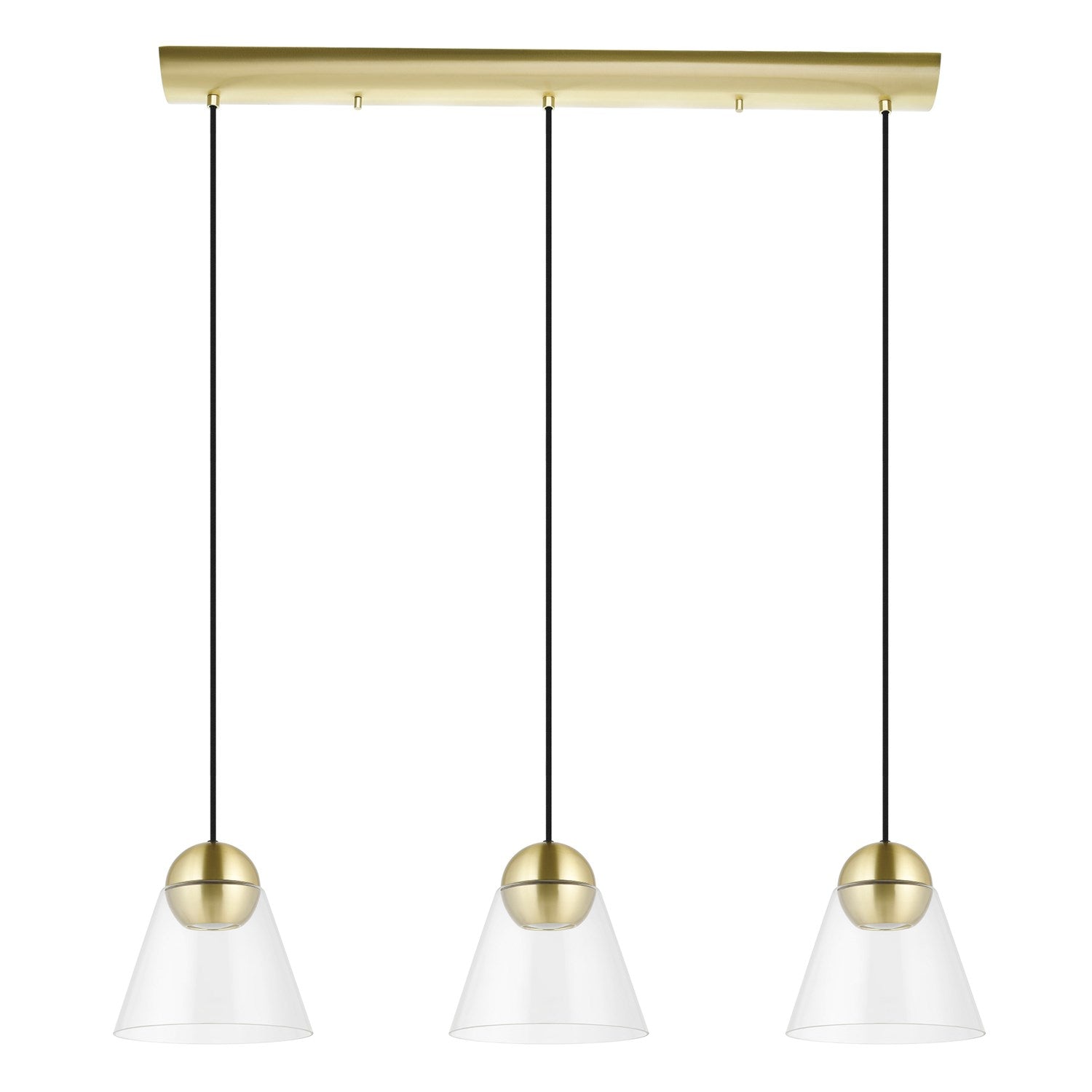 Brushed Brass Pendants by Eglo