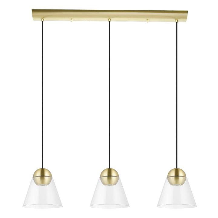 Brushed Brass Pendants by Eglo