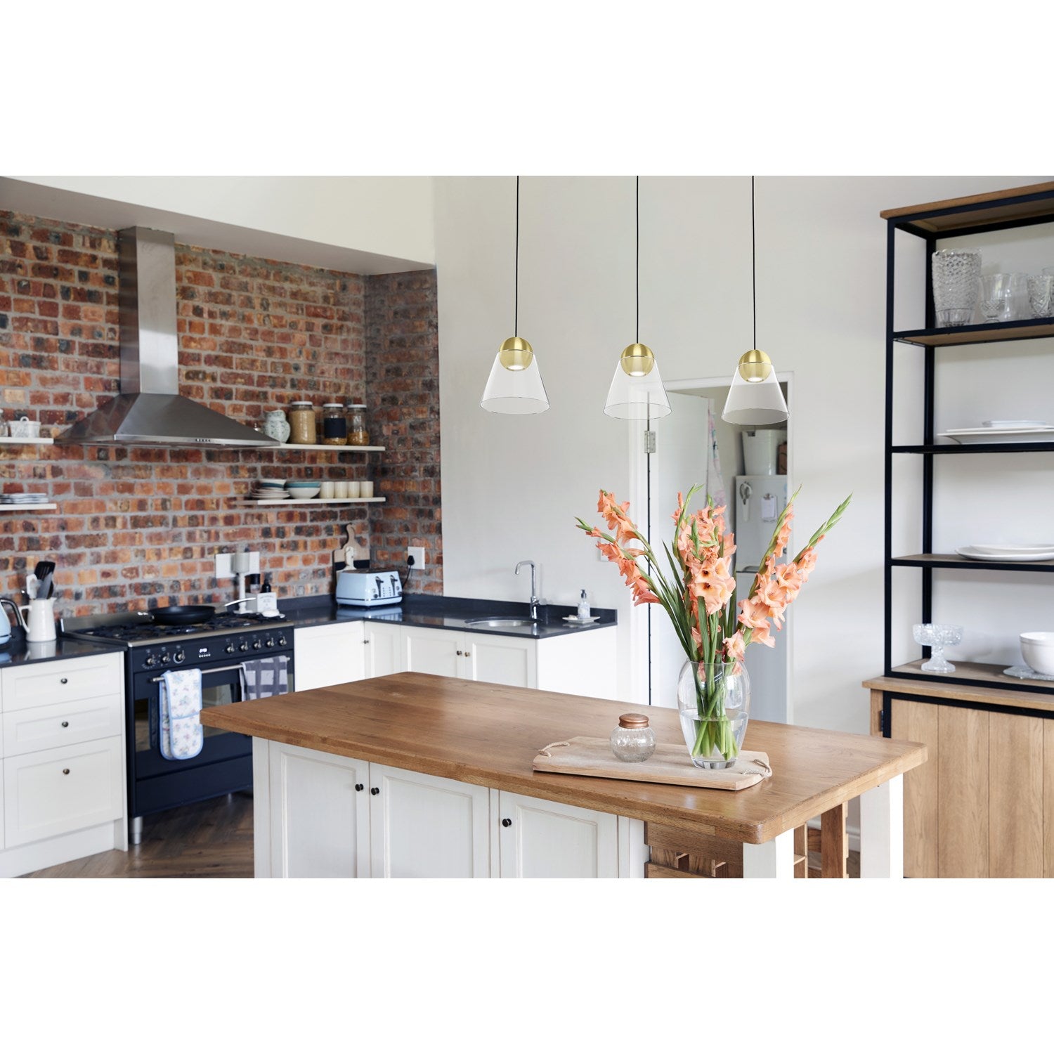 Brushed Brass Pendants