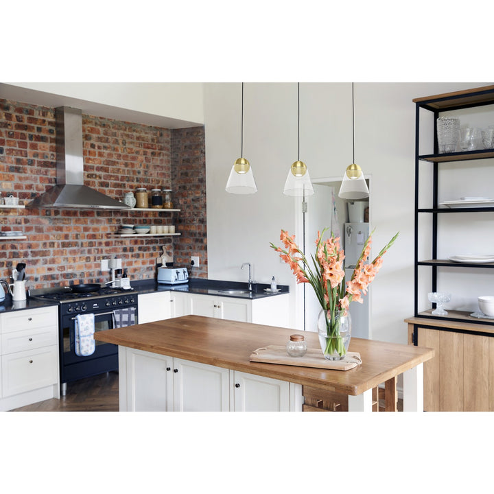 Brushed Brass Pendants