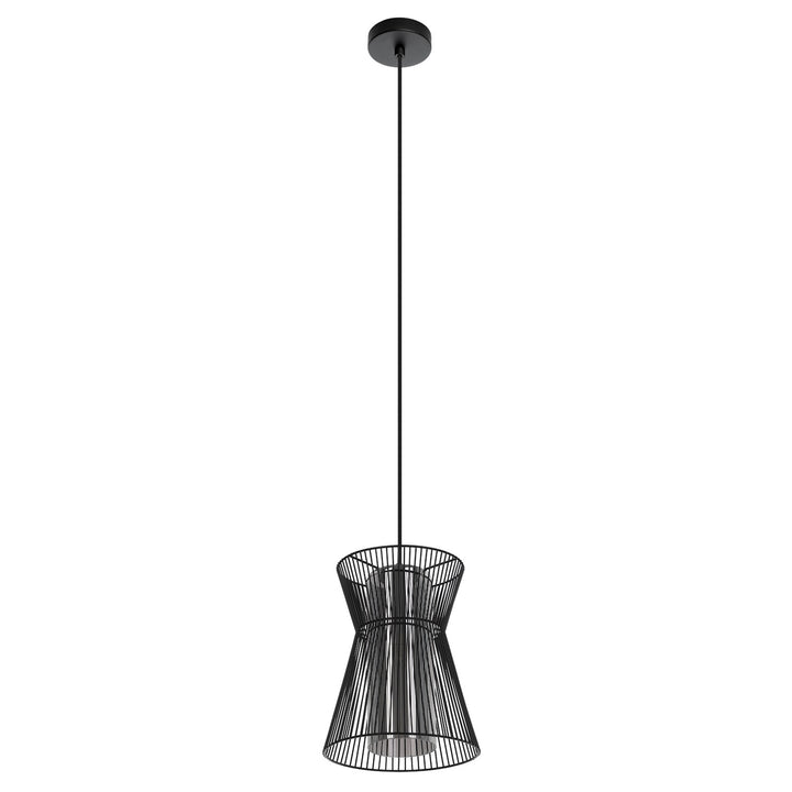 Structured Black Pendants by Eglo