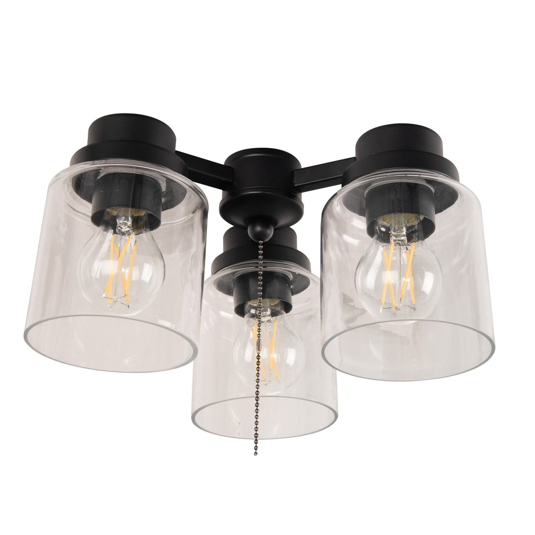 3 Light Universal Light Kit in Flat Black by Craftmade