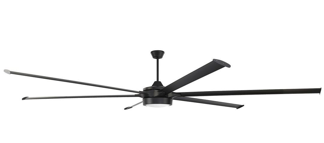 120in Prost in Flat Black  w/ Flat Black/Flat Back Blades by Craftmade