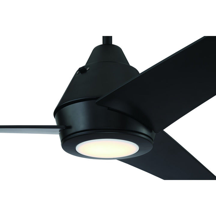 56in Acadian Indoor/Outdoor in Flat Black w/ Flat Black Blades