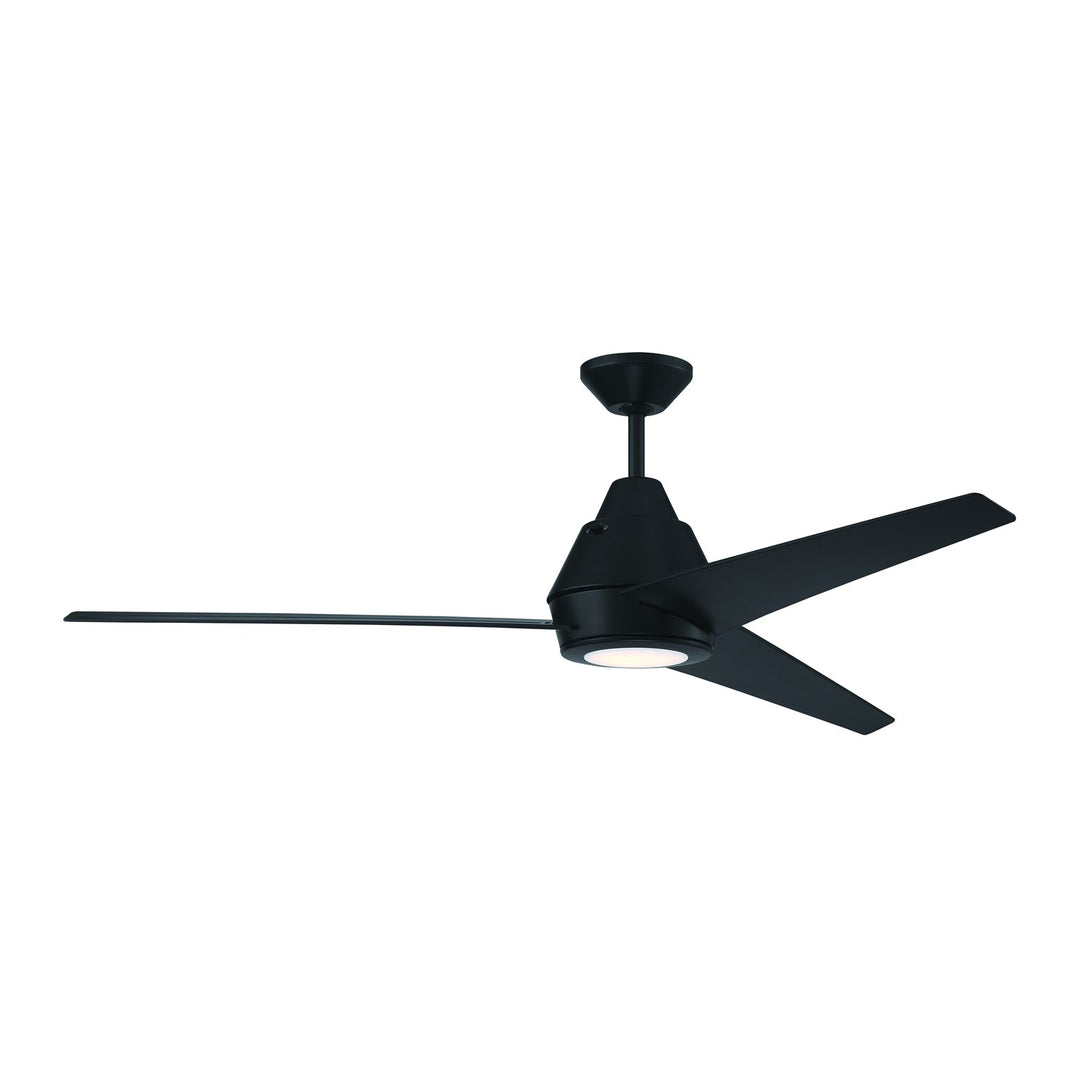 56in Acadian Indoor/Outdoor in Flat Black w/ Flat Black Blades
