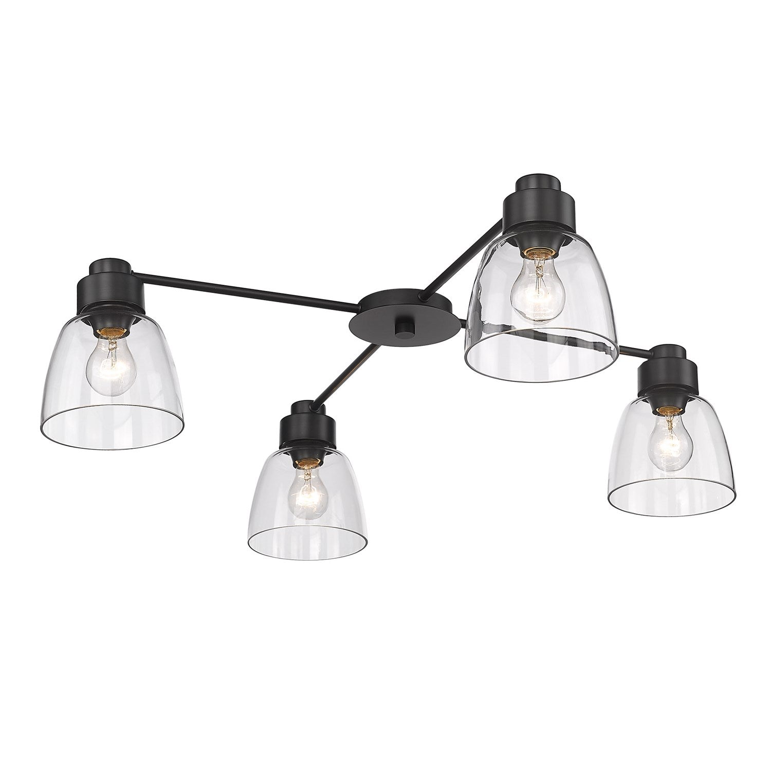 4 Light Flush Mount by Golden