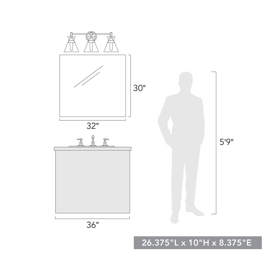 3 Light Bath Vanity