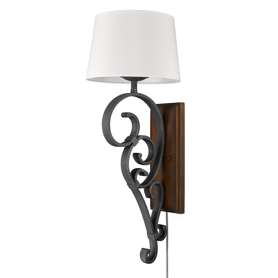 Large 1 Light Wall Sconce (Plug-In Or Hardwire) by Golden