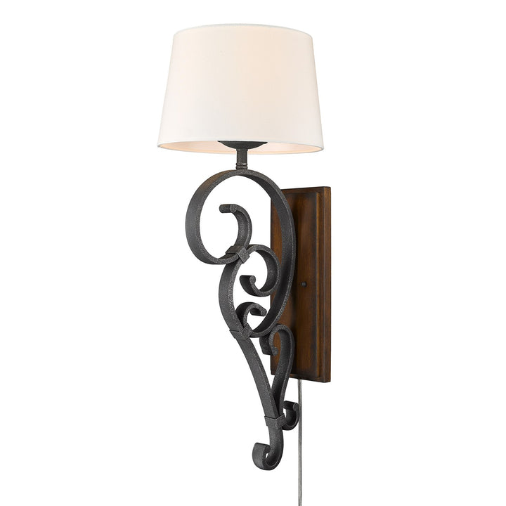Large 1 Light Wall Sconce (Plug-In Or Hardwire)