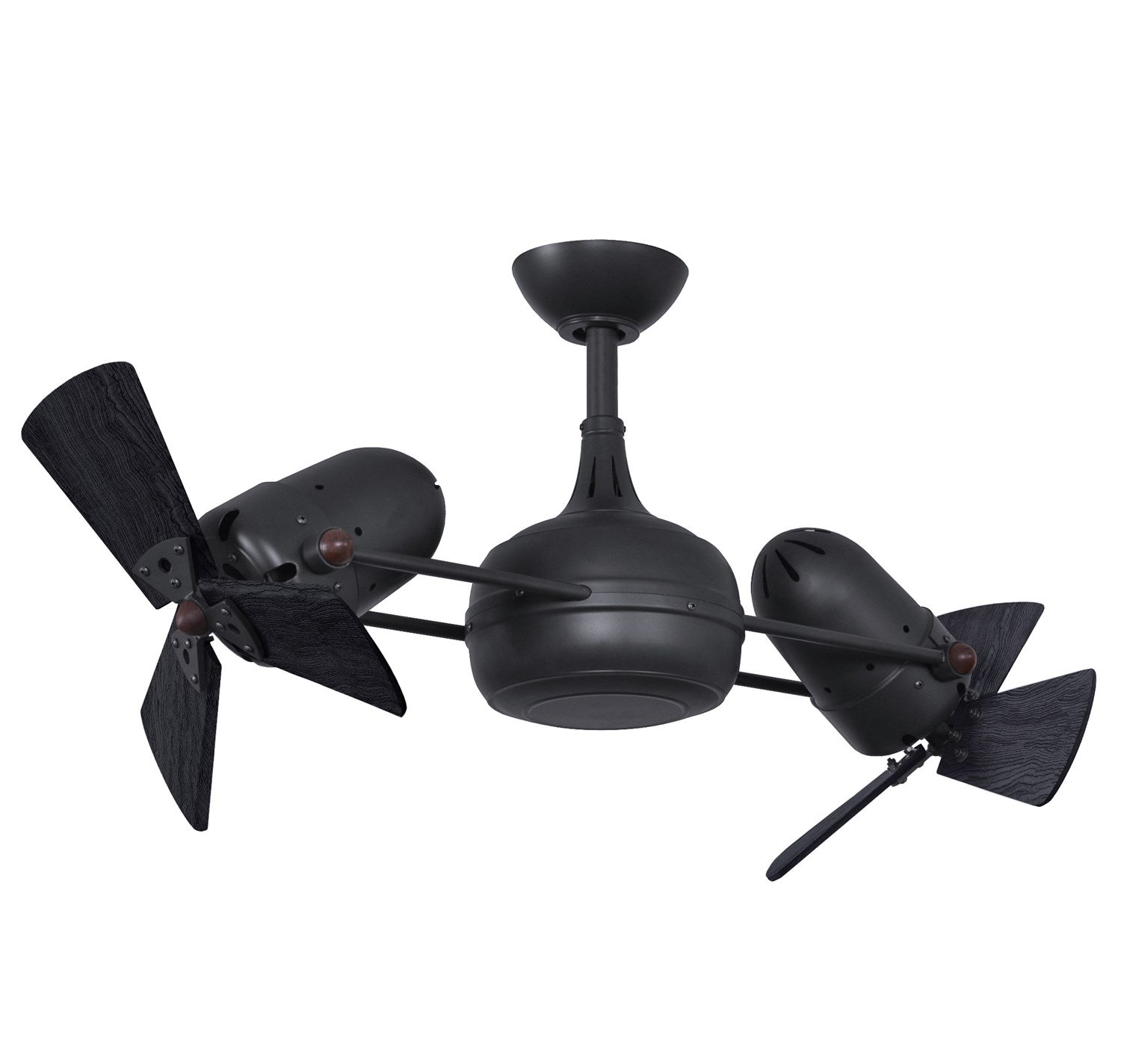 atte Black-Matte Black Wood Blades by Matthews Fan Company