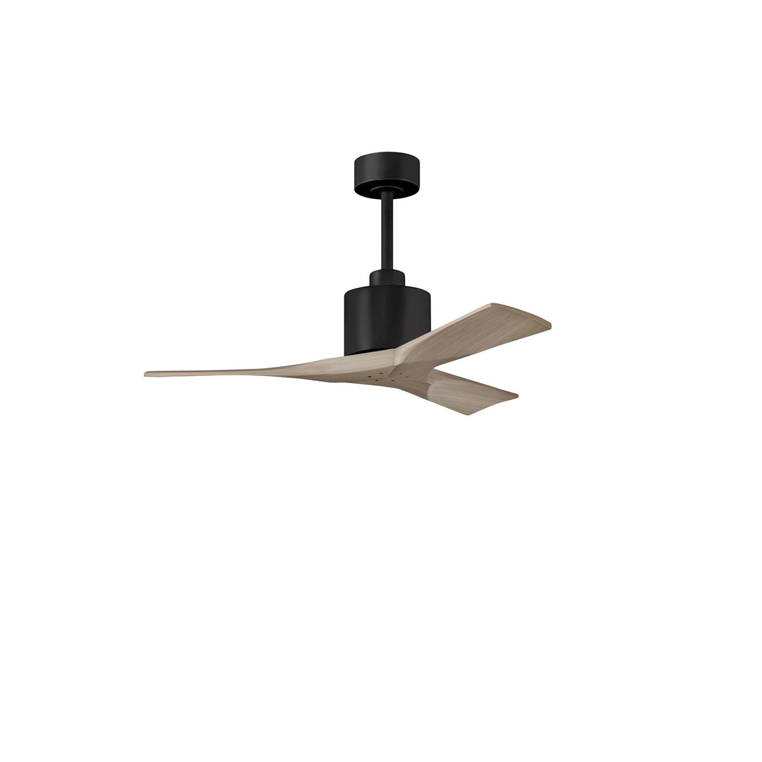 42in Ceiling Fan In Matte Black And Gray Ash Blades by Matthews Fan Company