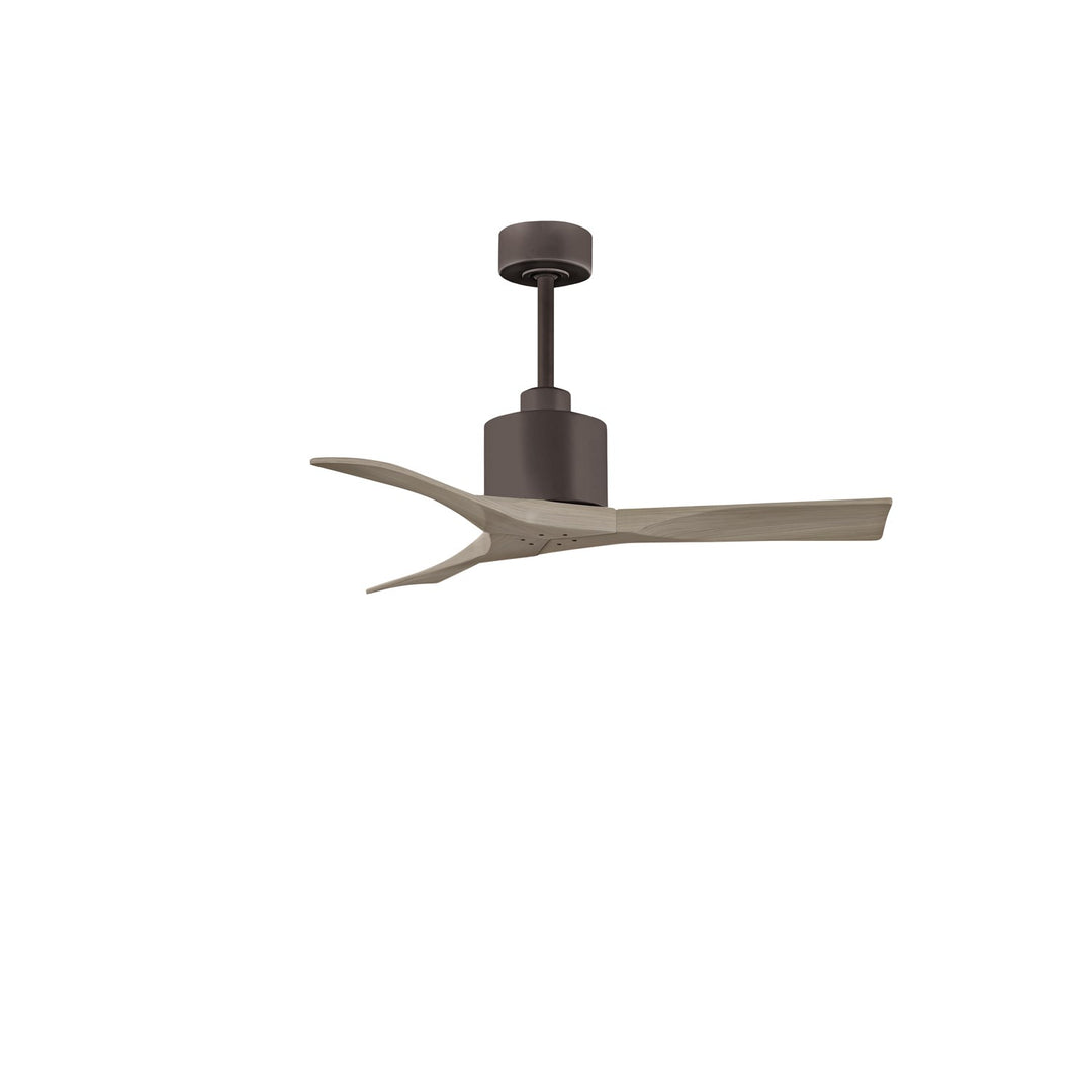 42in Ceiling Fan In Textured Bronze And Gray Ash Blades