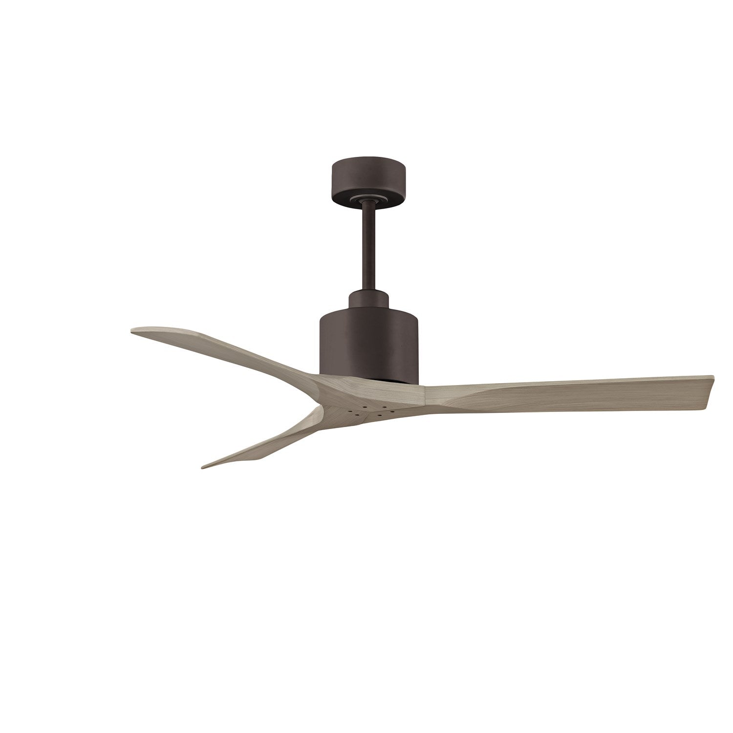 52in Ceiling Fan In Textured Bronze And Gray Ash Blades