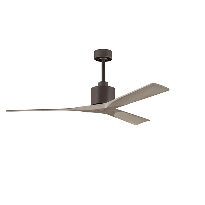 60in Ceiling Fan In Textured Bronze And Gray Ash Blades by Matthews Fan Company