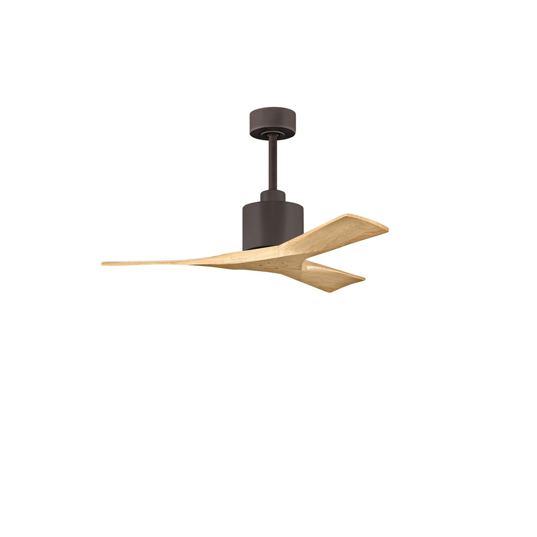 42in Ceiling Fan In Textured Bronze - Light Maple Tone Blades by Matthews Fan Company