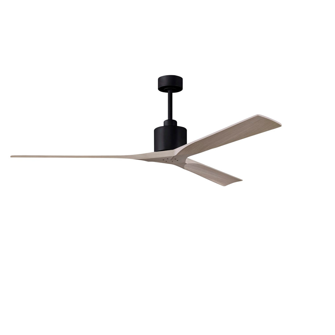 72in Ceiling Fan In Matte Black And Gray Ash Blades by Matthews Fan Company