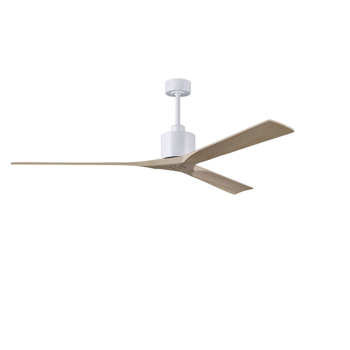 72in Ceiling Fan In Matte White And Gray Ash Blades by Matthews Fan Company