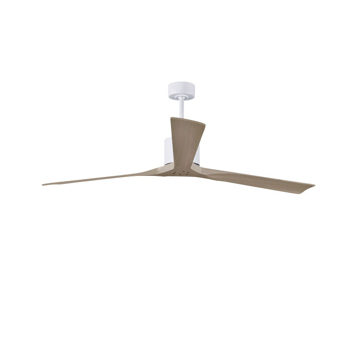 72in Ceiling Fan In Matte White And Gray Ash Blades