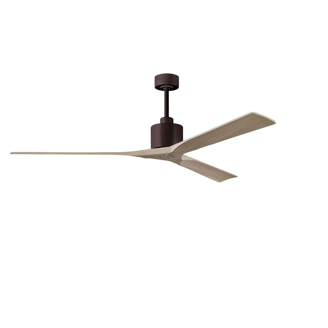 72in Ceiling Fan In Textured Bronze And Gray Ash Blades by Matthews Fan Company