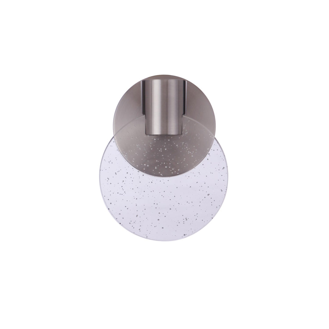 Glisten 1 Light LED Wall Sconce in Brushed Polished Nickel by Craftmade