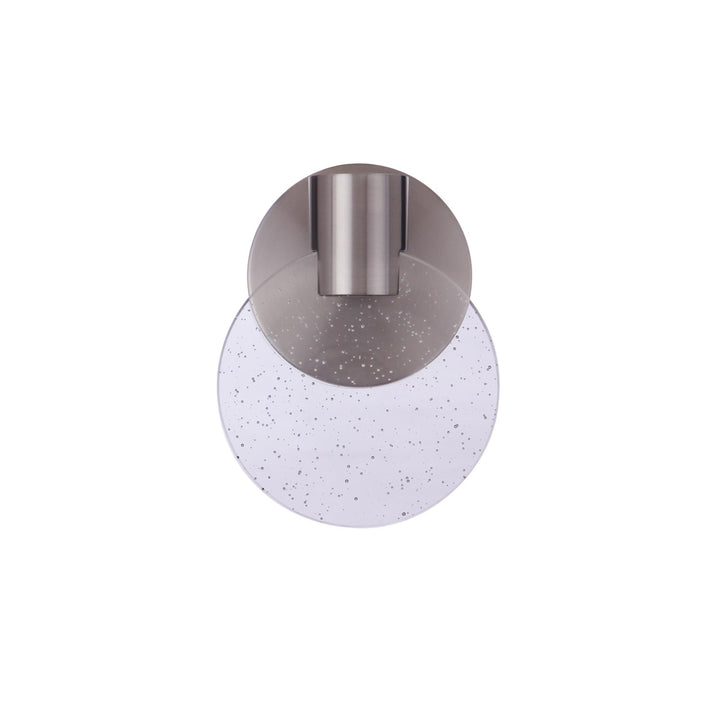Glisten 1 Light LED Wall Sconce in Brushed Polished Nickel by Craftmade