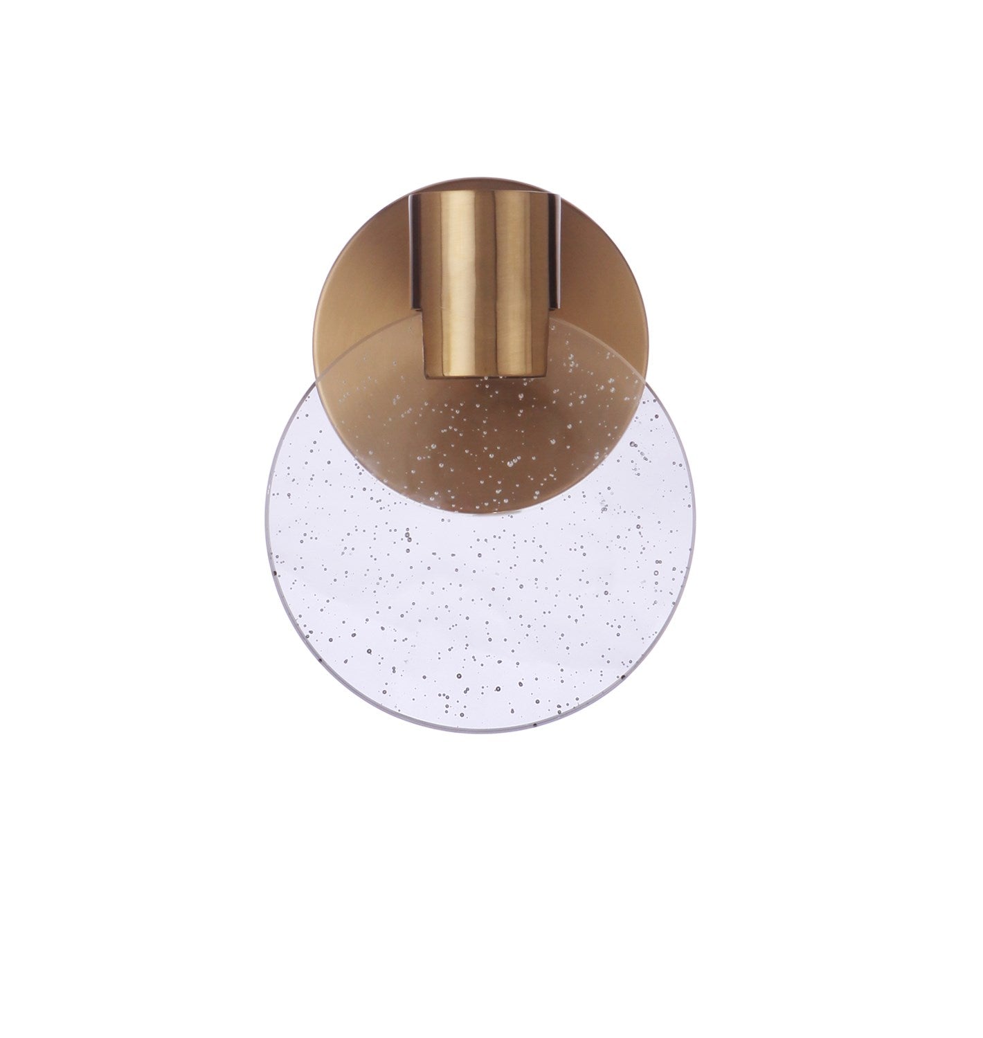 Glisten 1 Light LED Wall Sconce in Satin Brass by Craftmade