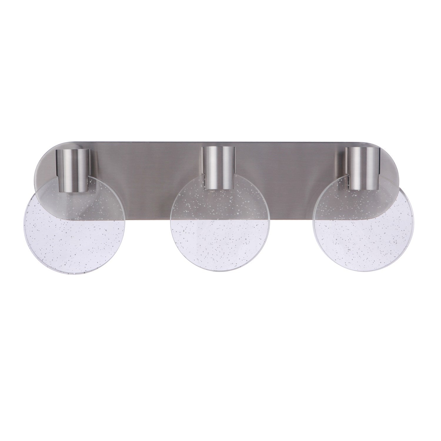 Glisten 3 Light LED Vanity in Brushed Polished Nickel by Craftmade