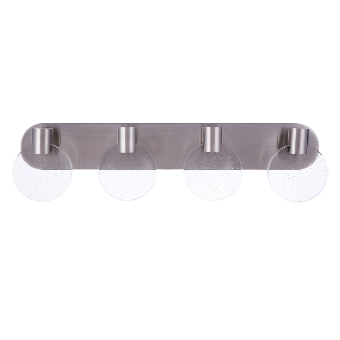 Glisten 4 Light LED Vanity in Brushed Polished Nickel by Craftmade