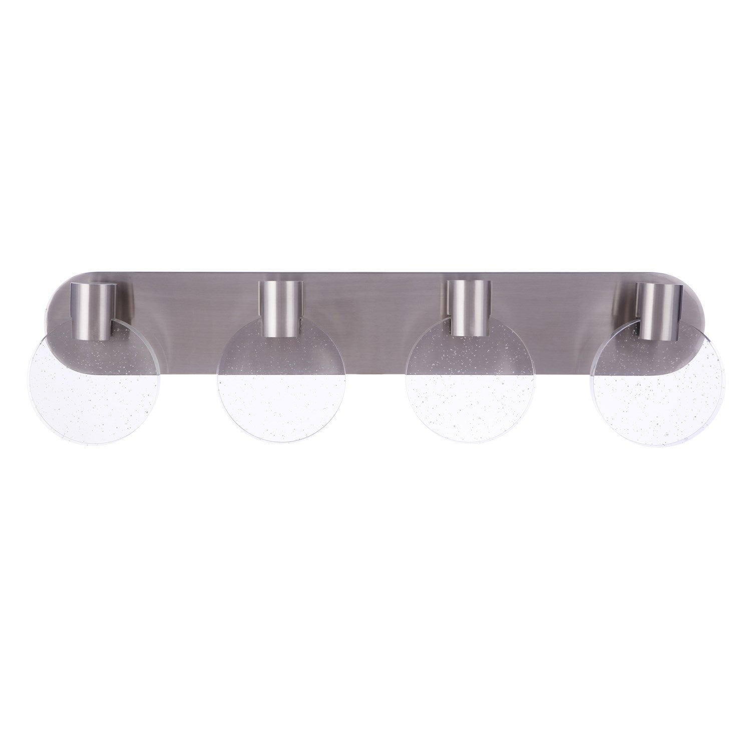 Glisten 4 Light LED Vanity in Brushed Polished Nickel by Craftmade
