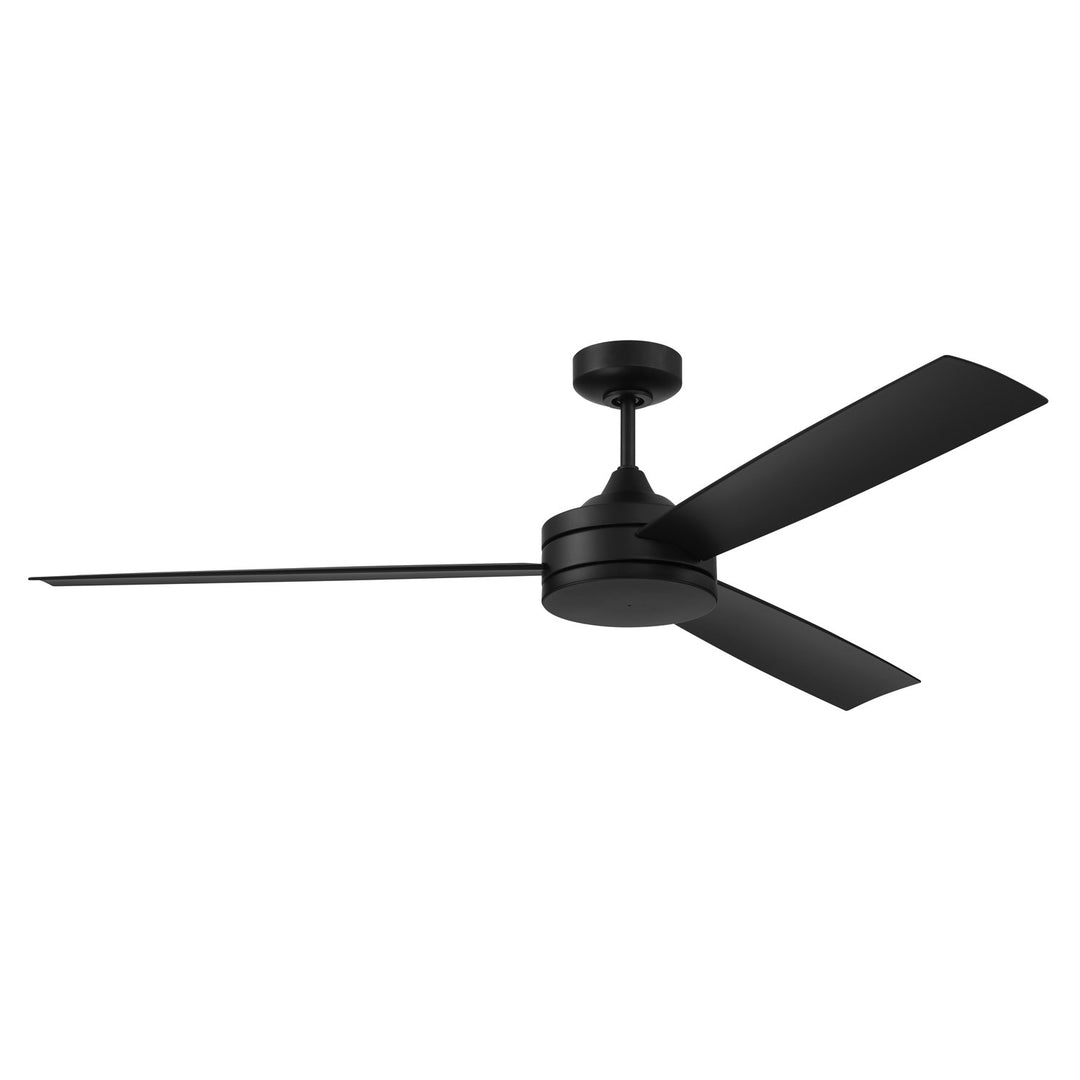 62in Inspo Indoor/Outdoor in Flat Black w/ Flat Black Blades by Craftmade