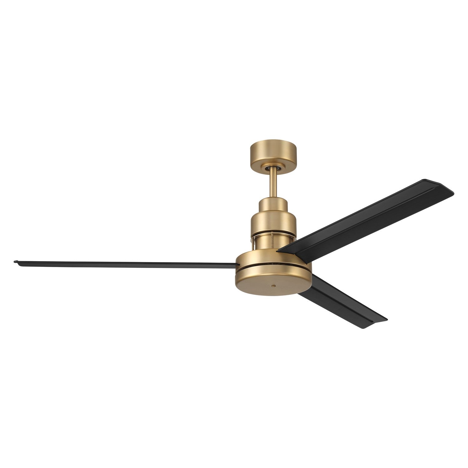 54in Mondo in Satin Brass w/ Flat Black Blades by Craftmade