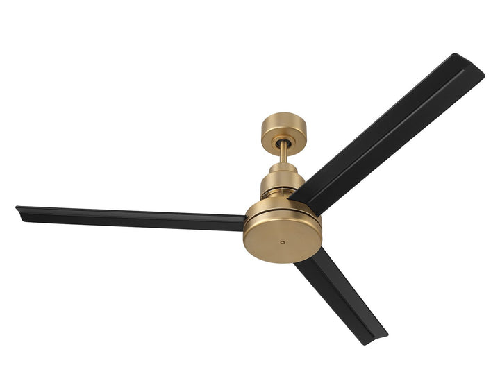 54in Mondo in Satin Brass w/ Flat Black Blades