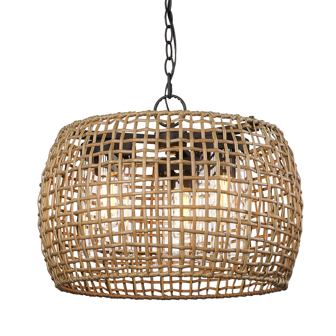 3 Light Semi-Flush - Outdoor by Golden